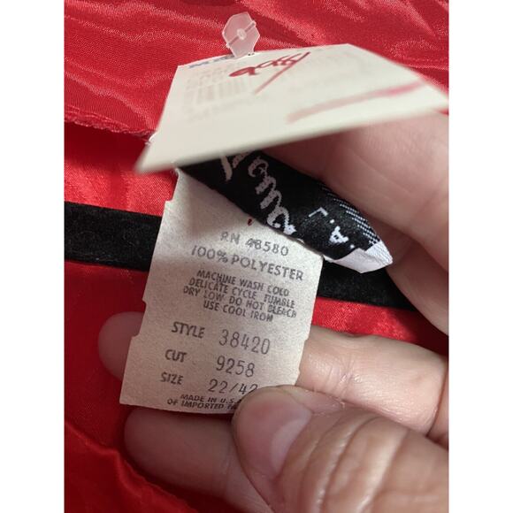 Red Rose VINTAGE NWT Mervyn’s Touche’ LA 80’s 90’s shirt Top M L ? - Picture 5 of 6